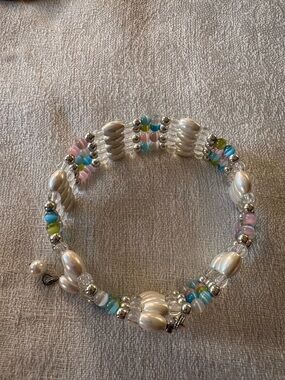 Handmade Multi-Color magnetic Beaded Pearl Bracelet